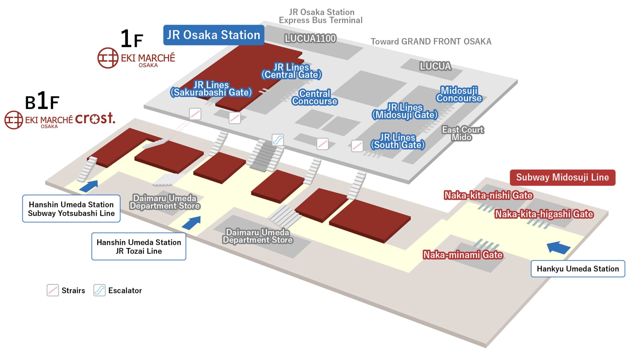 Osaka Station Map