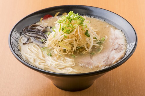 White leek ramen